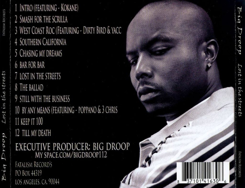 Big Droop - Lost In The Streets (Back)