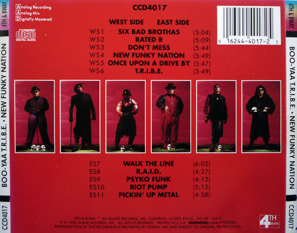 Boo-Yaa T.R.I.B.E. - New Funky Nation (Back)