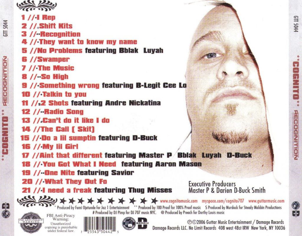 Cognito - Recognition (Back)