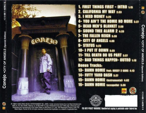 Conejo - City Of Angels (Special Edition) [Back]