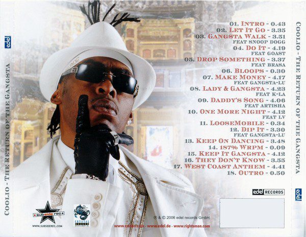 Coolio - The Return Of The Gangsta (Back)