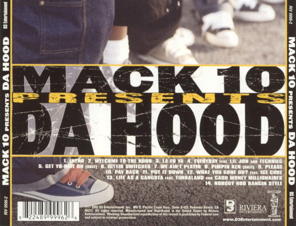 Da Hood - Mack 10 Presents Da Hood (Back)