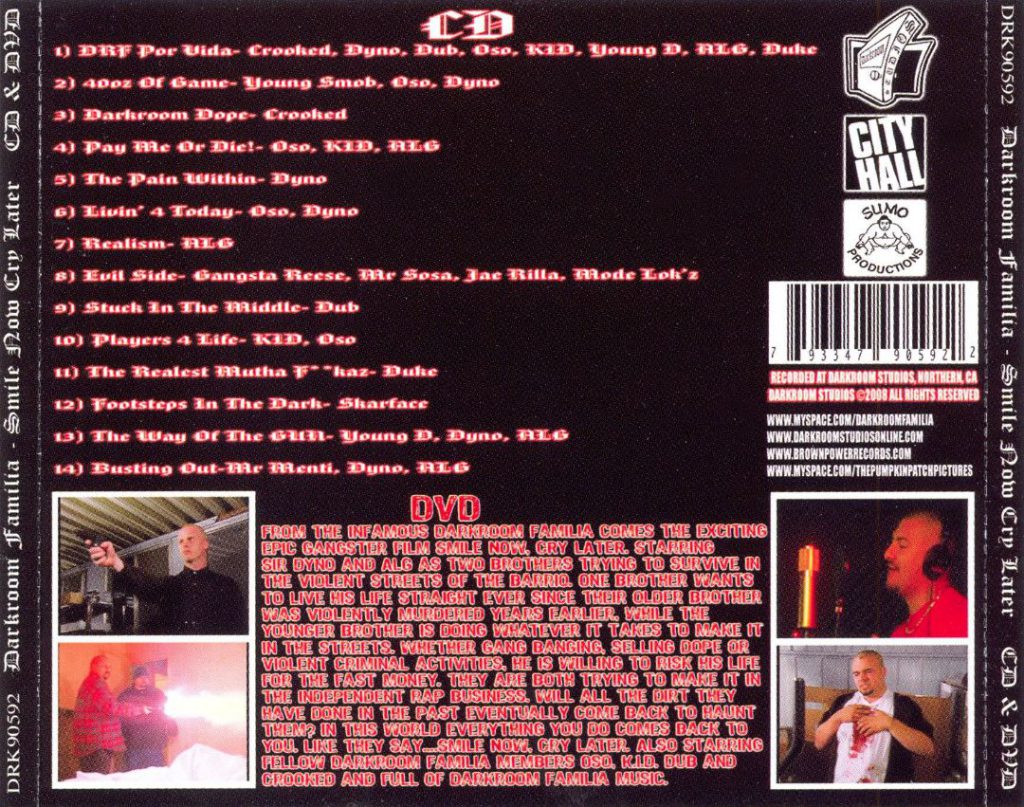 Darkroom Familia - Smile Now Cry Later (Back)