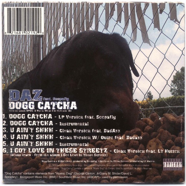 Daz Featuring Soopafly - Dogg Catcha (Back)