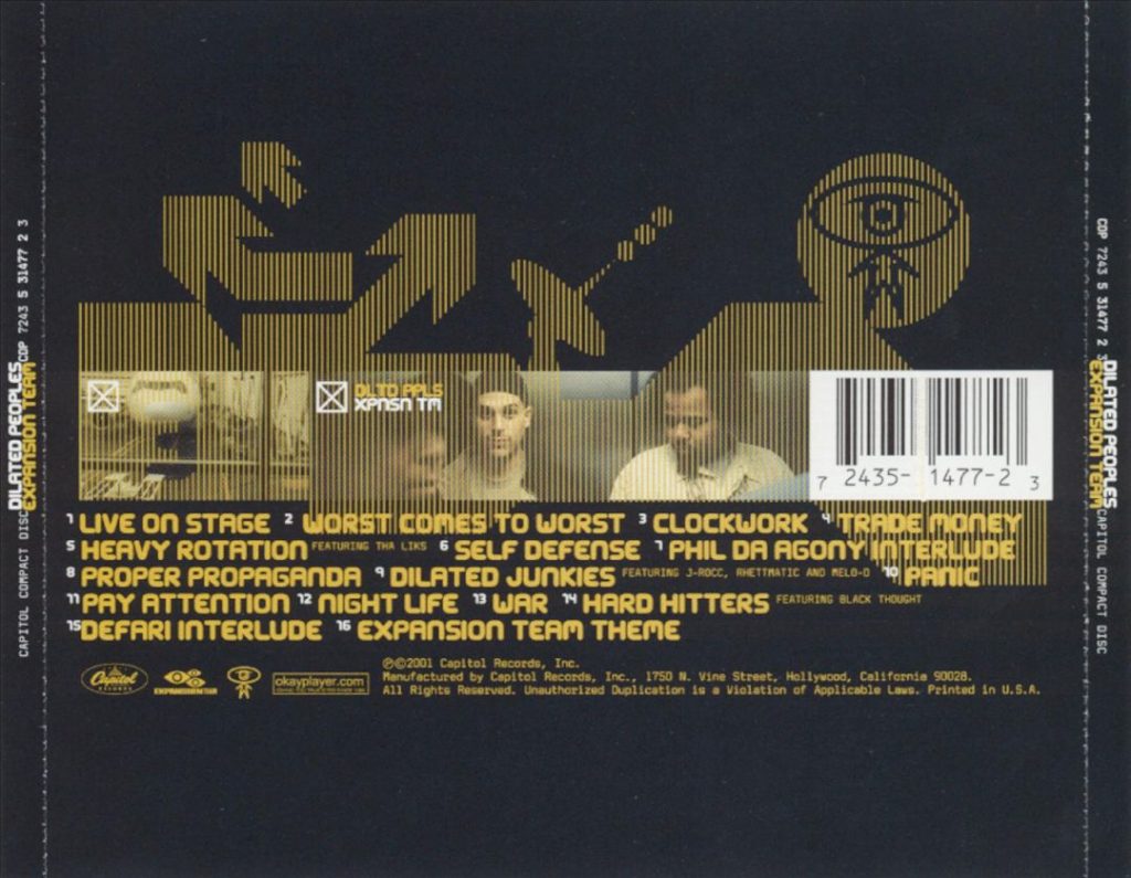 Dilated Peoples - Expansion Team (Back)