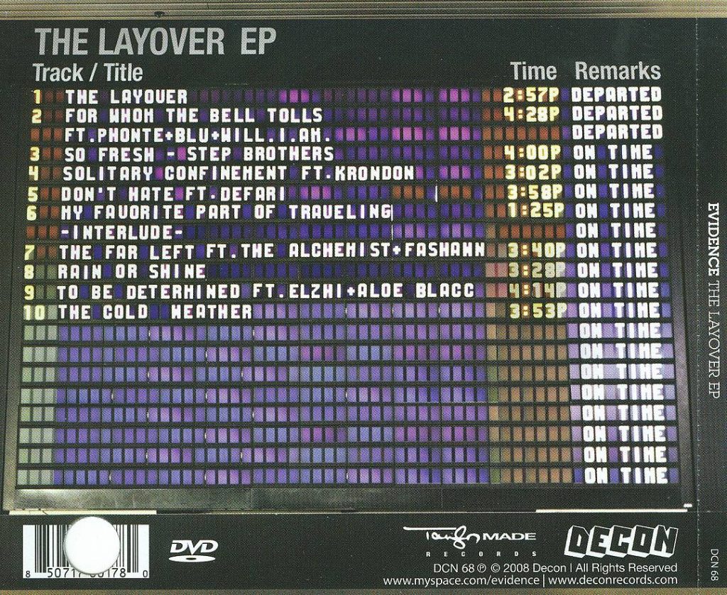 EV - The Layover EP (Back)