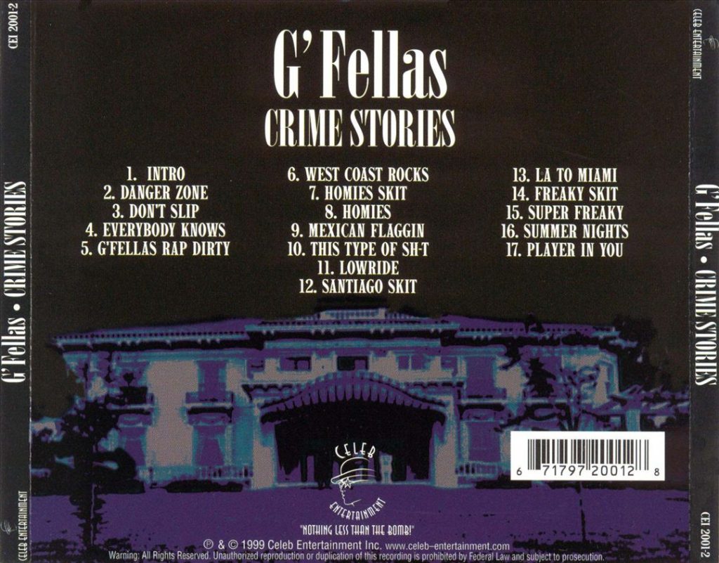 G'Fellas - Crime Stories (Back)