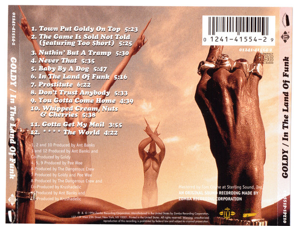 Goldy - In The Land Of Funk (Back)