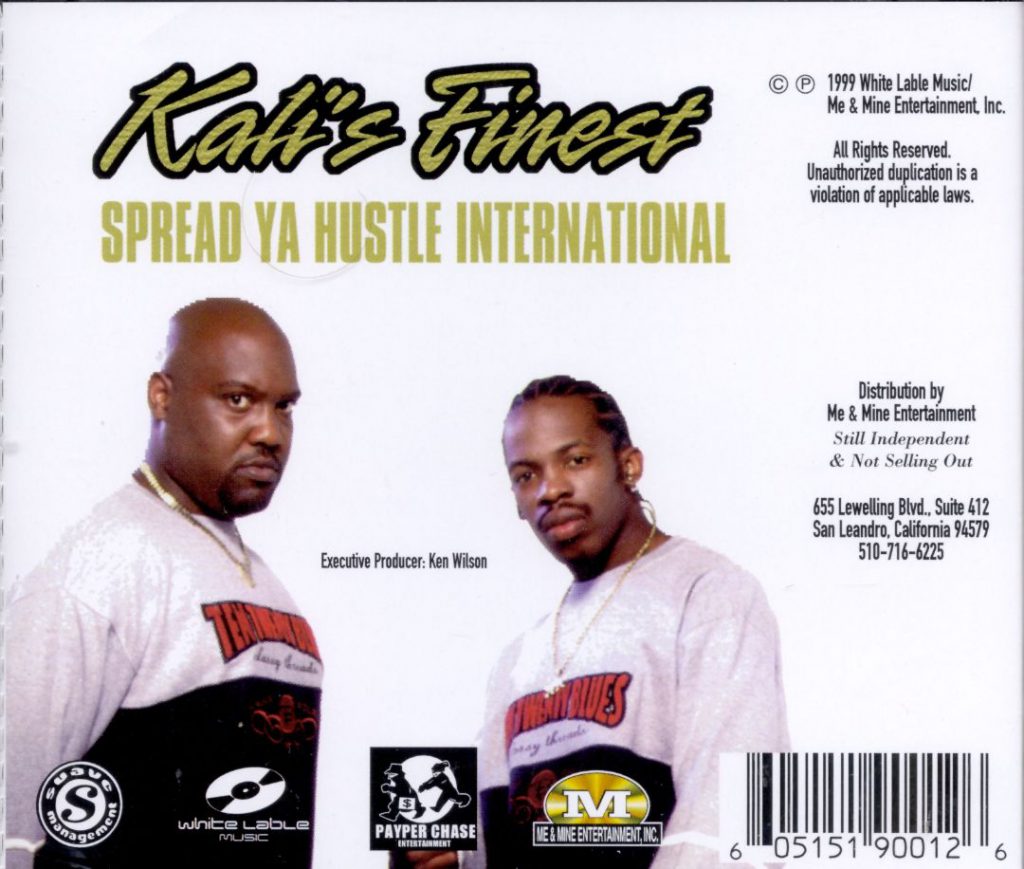 Kali's Finest - Spread Ya Hustle International (Back)
