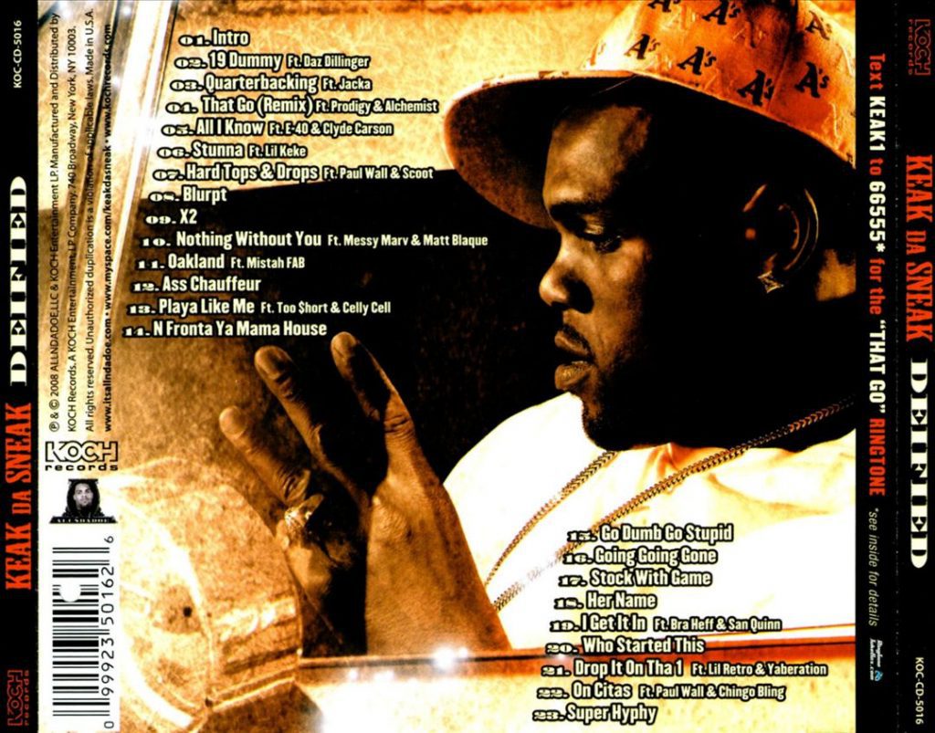 Keak Da Sneak - Deified (Back)