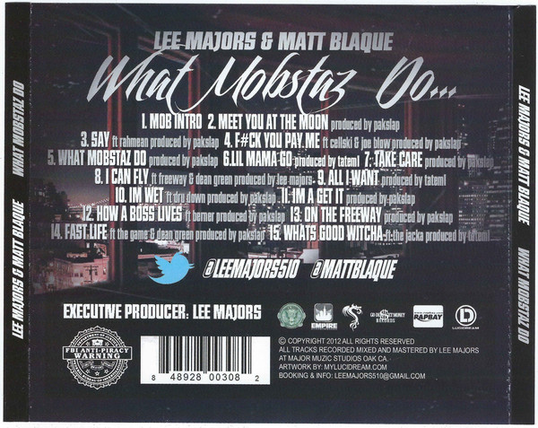 Lee Majors & Matt Blaque - What Mobstaz Do... (Back)