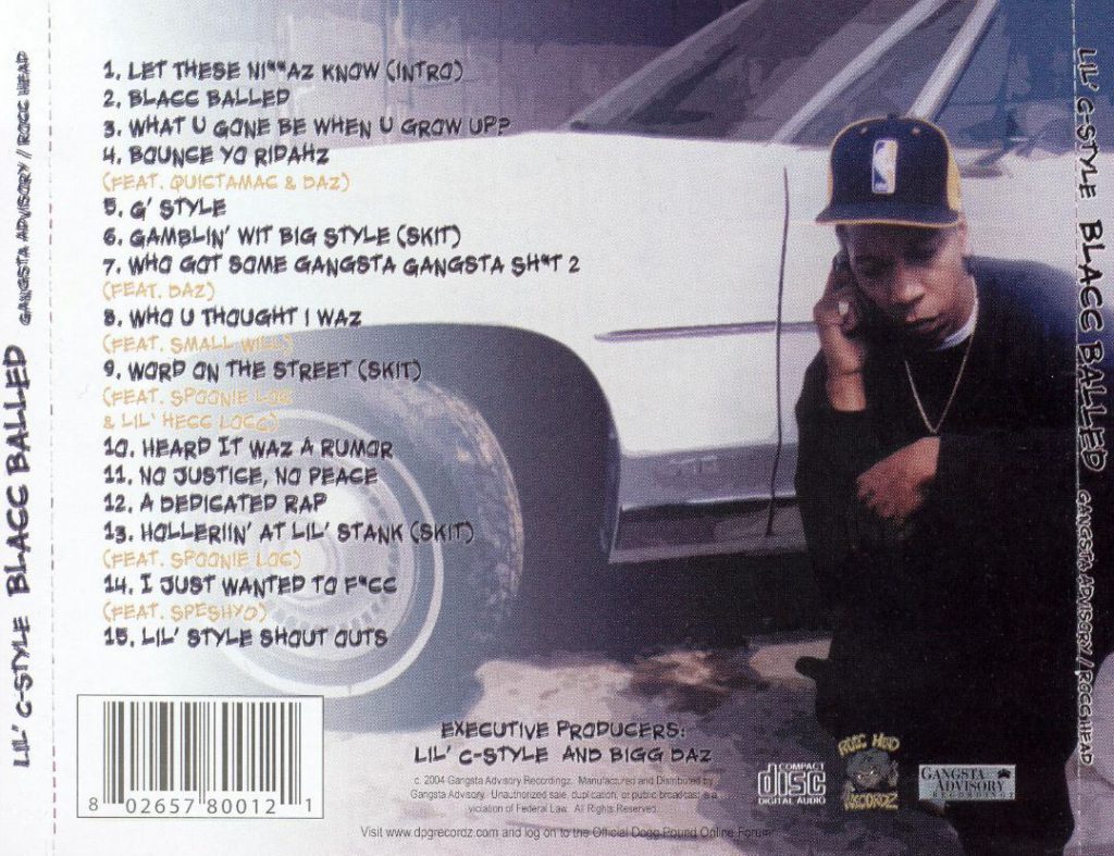 Lil' C-Style - Blacc Balled (Back)