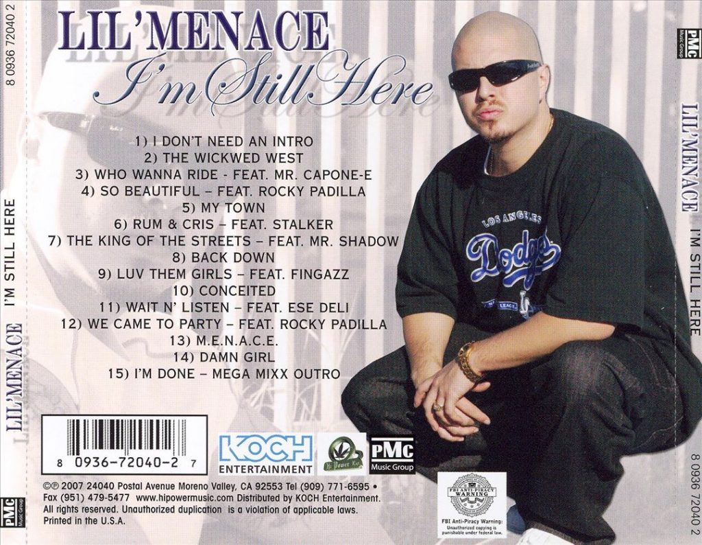 Lil Menace - I'm Still Here (Back)