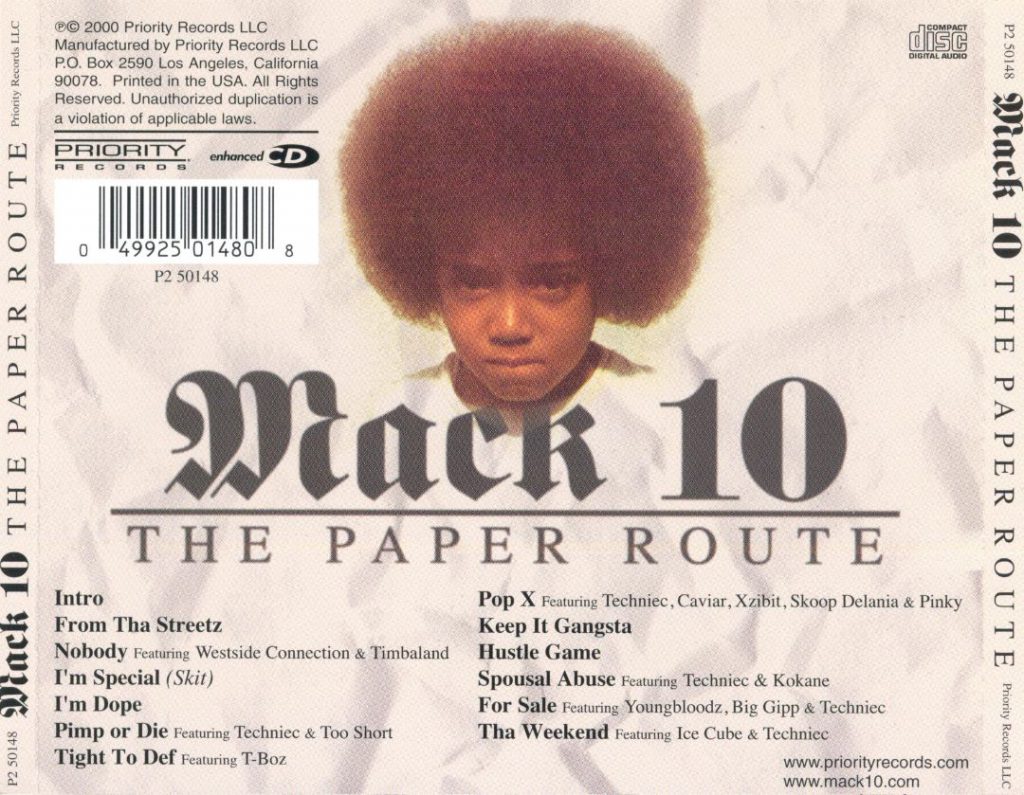 Mack 10 - The Paper Route (Back)