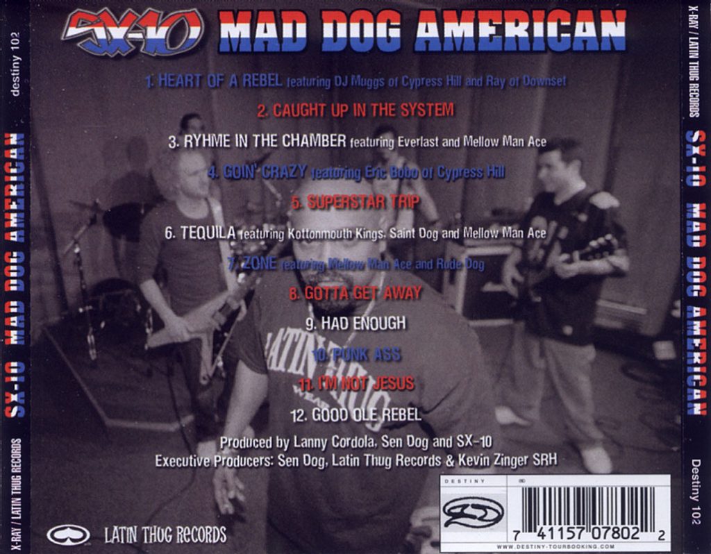 SX-10 - Mad Dog American (Back)