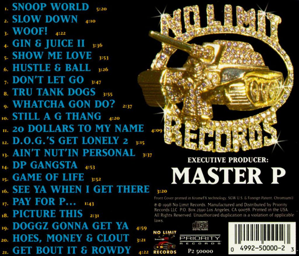 Snoop Dogg - Da Game Is To Be Sold, Not To Be Told (Back)