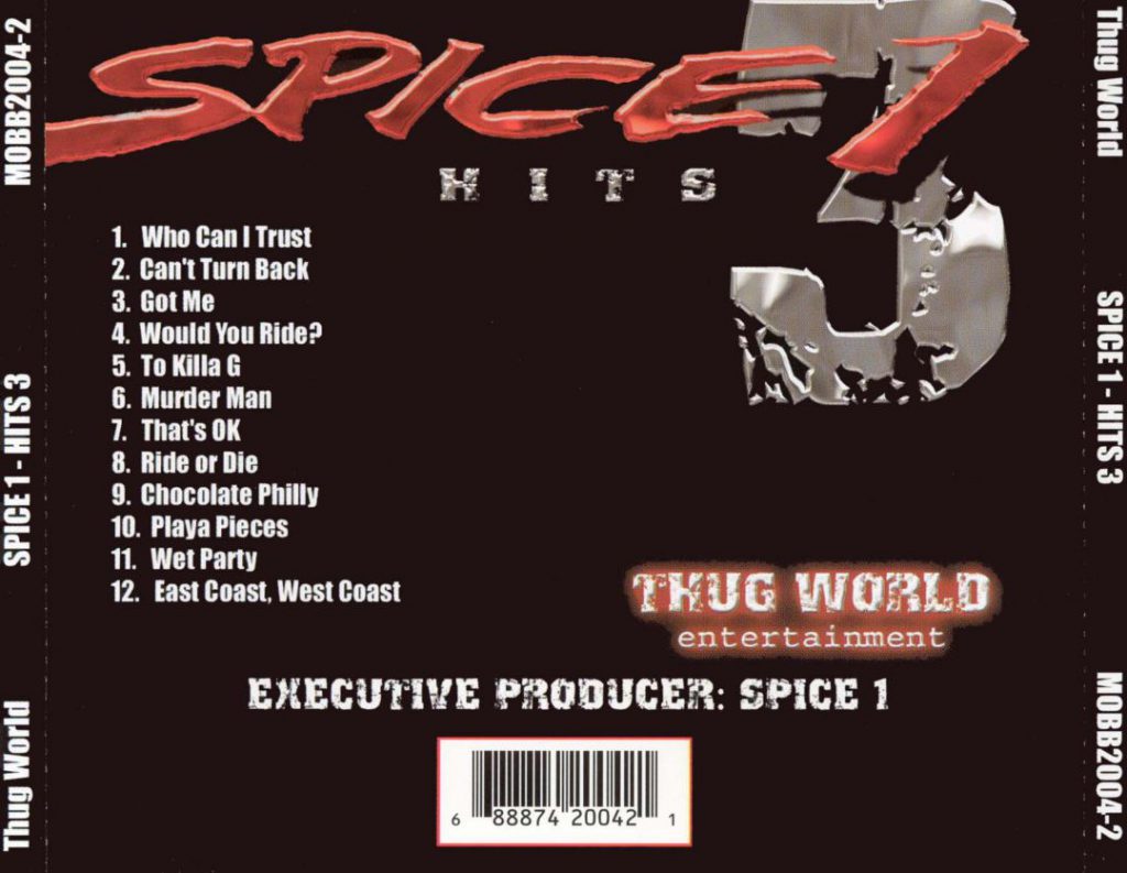 Spice 1 - Hits 3 (Back)