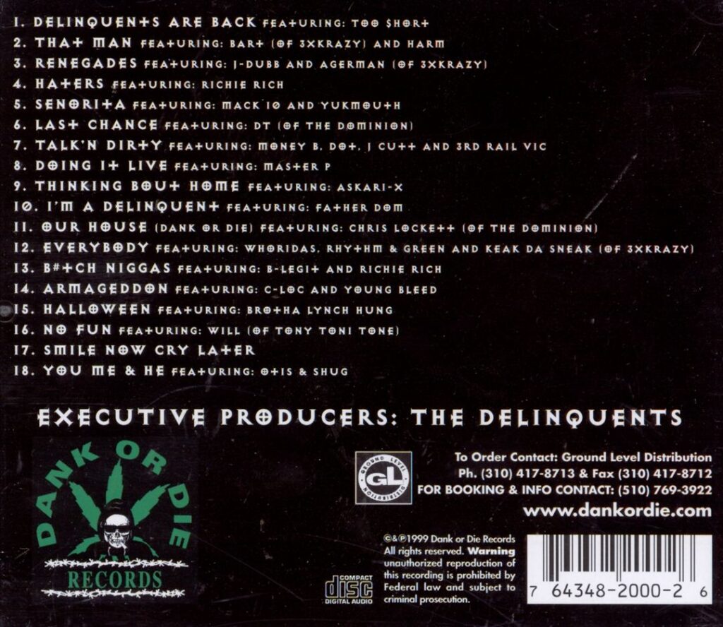 The Delinquents - Bosses Will Be Bosses (Back)