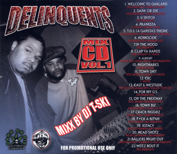 The Delinquents - Mix CD Vol. 1 (Back)