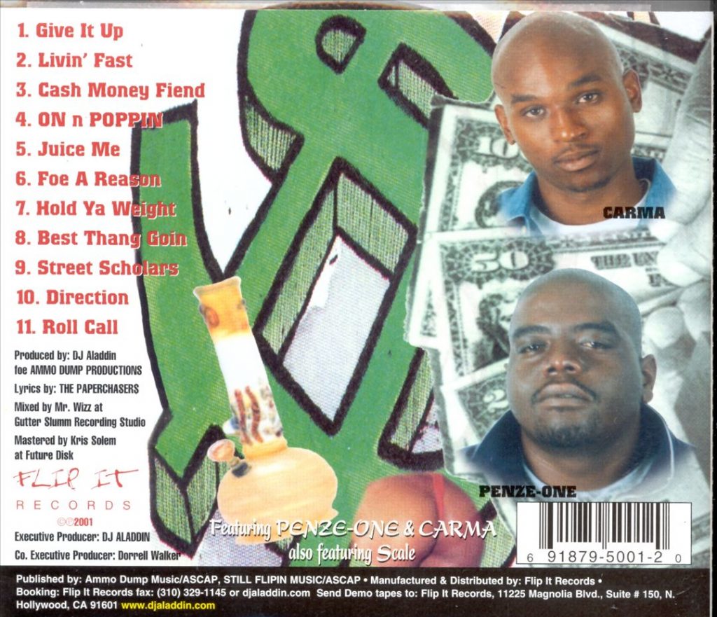 The Paperchaser$ - Street Scholars (Back)