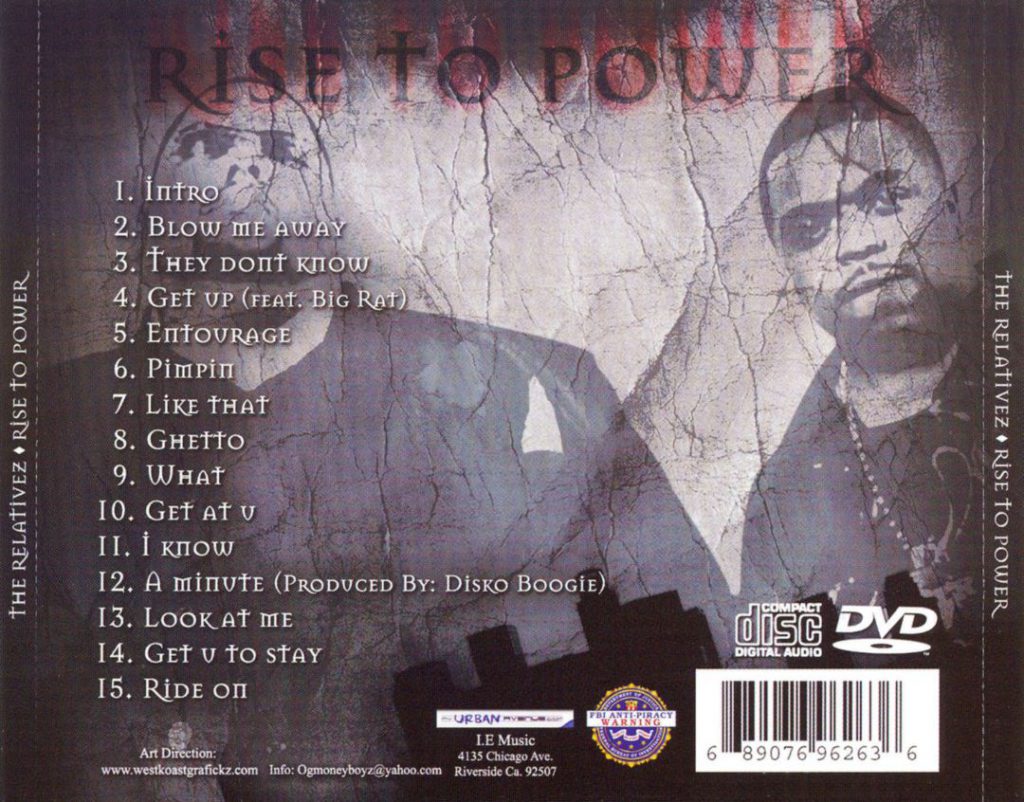 The Relativez - Rise To Power (Back)