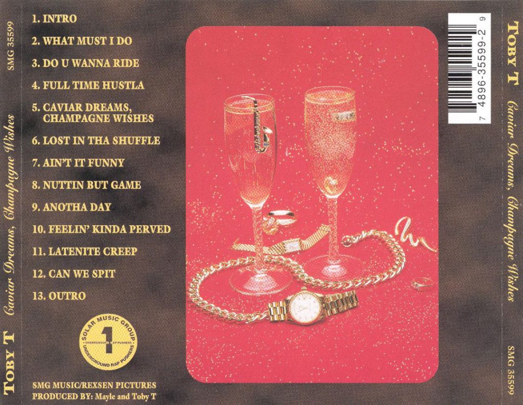Toby T - Caviar Dreams, Champagne Wishes (Back)