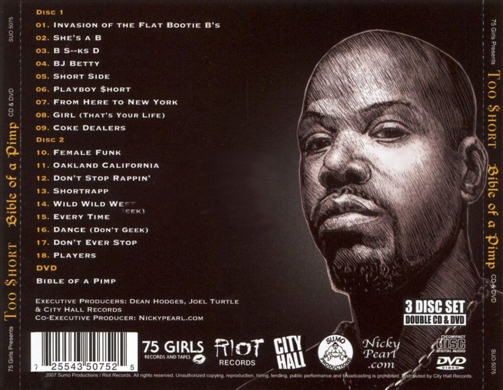 Too $hort - Bible Of A Pimp (Back)
