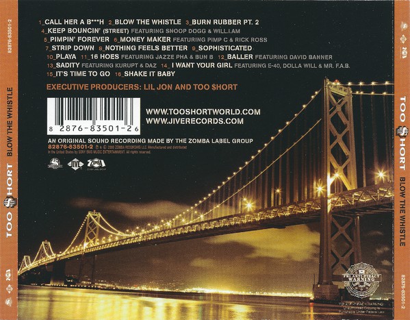 Too $hort - Blow The Whistle (Back)