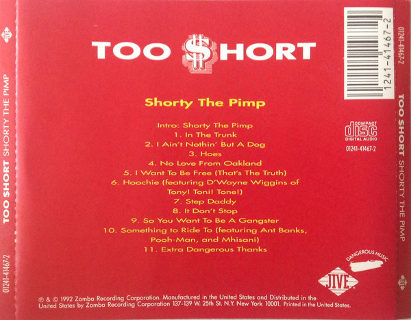 Too $hort - Shorty The Pimp (Back)