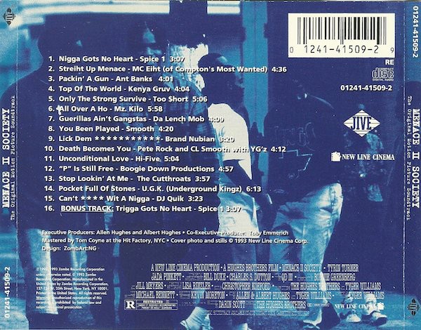 Various - Menace II Society (The Original Motion Picture Soundtrack) [Back]